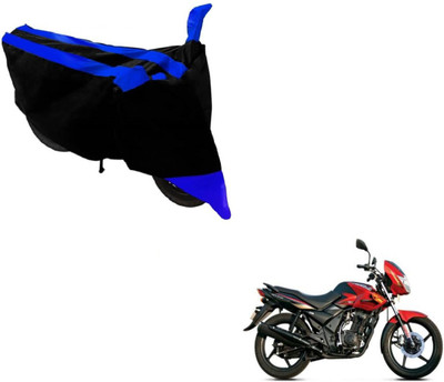 MOCKHE Two Wheeler Cover for TVS(Flame, Black, Blue)