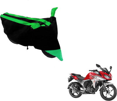 NIKS Two Wheeler Cover for Yamaha(Fazer, Black, Green)