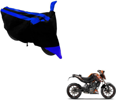 MOCKHE Two Wheeler Cover for KTM(Duke 200, Black, Blue)