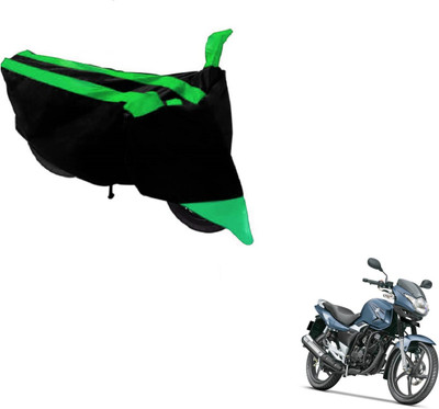 MOCKHE Two Wheeler Cover for Suzuki(GS 150R, Black, Green)