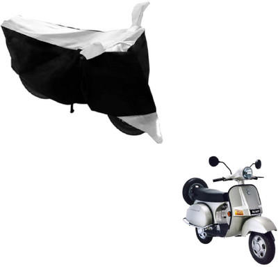 MOCKHE Two Wheeler Cover for Bajaj(Black, White)