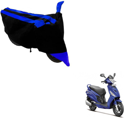 MOCKHE Two Wheeler Cover for Hero(Maestro Edge, Black, Blue)