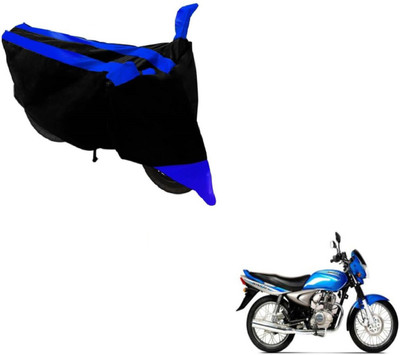 MOCKHE Two Wheeler Cover for Bajaj(Black, Blue)