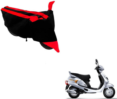 MOCKHE Two Wheeler Cover for Mahindra(Duro, Black, Red)