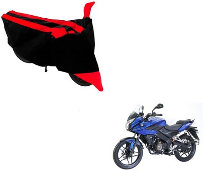 MOCKHE Two Wheeler Cover for Bajaj(Pulsar AS 150, Black, Red)