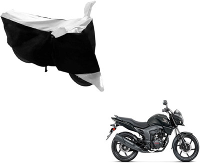 MOCKHE Two Wheeler Cover for Honda(CB Trigger, Black, White)