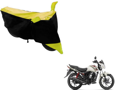 MOCKHE Two Wheeler Cover for Suzuki(Sling Shot Plus, Black, Yellow)