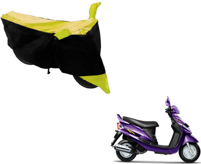 NIKS Two Wheeler Cover for Mahindra(Rodeo RZ, Black, Yellow)