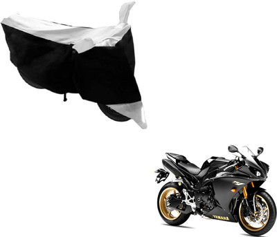 Flipkart SmartBuy Two Wheeler Cover for Yamaha(YZF R1, Black, White)