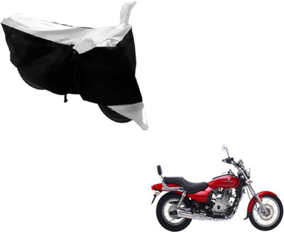 MOCKHE Two Wheeler Cover for Bajaj(Avenger 220 DTS-i, Black, White)