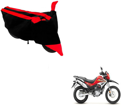 MOCKHE Two Wheeler Cover for Hero(Impulse, Black, Red)