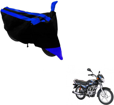 MOCKHE Two Wheeler Cover for Bajaj(CT100, Black, Blue)