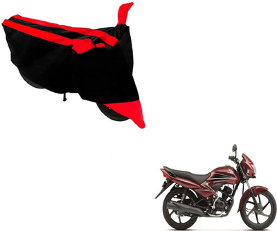 Amanzo Two Wheeler Cover for Honda(Dream Yuga, Black, Red)