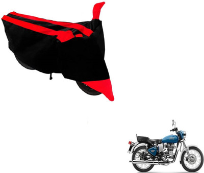 Flipkart SmartBuy Two Wheeler Cover for Royal Enfield(Black, Red)