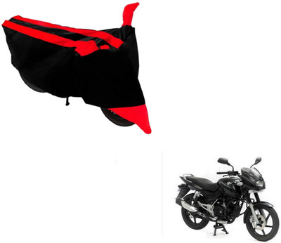 MOCKHE Two Wheeler Cover for Bajaj(Pulsar 150, Black, Red)