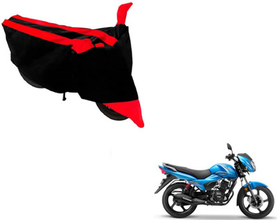 MOCKHE Two Wheeler Cover for TVS(Victor New, Black, Red)