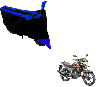 MOCKHE Two Wheeler Cover for Hero(Hunk, Black, Blue)