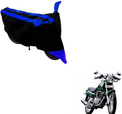 Amanzo Two Wheeler Cover for TVS(Fiero F2, Black, Blue)