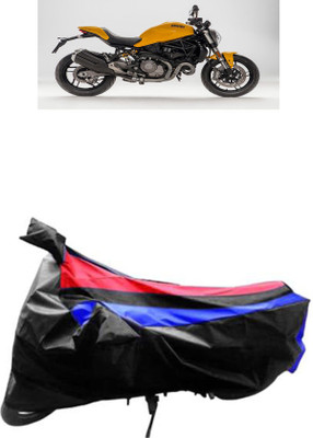 JVG Waterproof Two Wheeler Cover for Ducati(Monster 82, Red, Blue, Black)