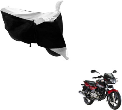 Flipkart SmartBuy Two Wheeler Cover for Bajaj(Pulsar 180 DTS-i, Black, White)
