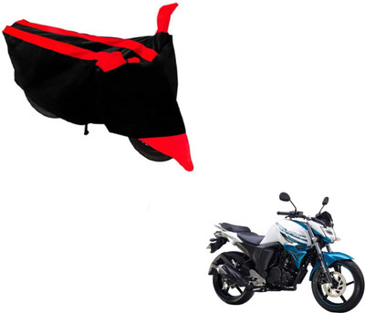 Amanzo Two Wheeler Cover for Yamaha(FZ-S, Black, Red)