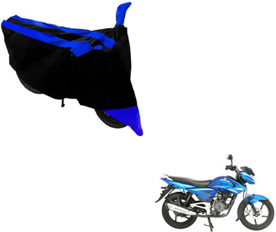 NIKS Two Wheeler Cover for Bajaj(Black, Blue)