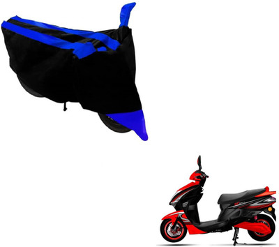 Flipkart SmartBuy Two Wheeler Cover for Kinetic(Nova, Black, Blue)