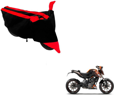 Amanzo Two Wheeler Cover for KTM(Duke 200, Black, Red)