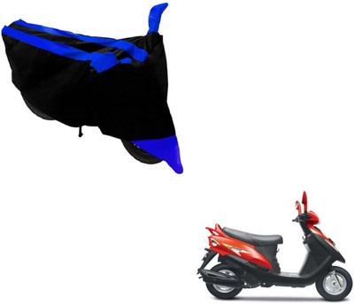 Flipkart SmartBuy Two Wheeler Cover for Mahindra(Flyte, Black, Blue)