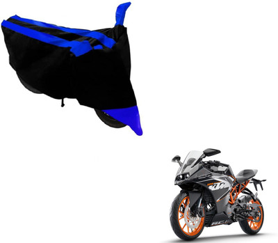 NIKS Two Wheeler Cover for KTM(RC 390, Black, Blue)