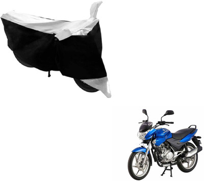 Flipkart SmartBuy Two Wheeler Cover for Bajaj(Discover 150 f, Black, White)