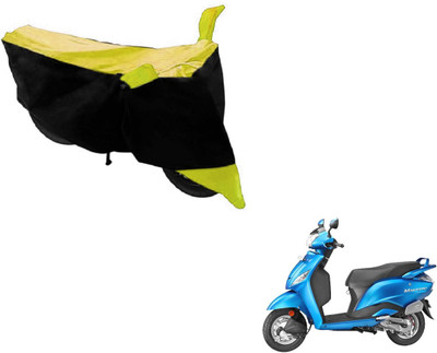 MOCKHE Two Wheeler Cover for Hero(Maestro, Black, Yellow)