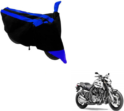 Flipkart SmartBuy Two Wheeler Cover for Yamaha(VMAX, Black, Blue)