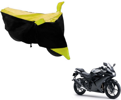 Flipkart SmartBuy Two Wheeler Cover for Kawasaki(Ninja 250, Black, Yellow)