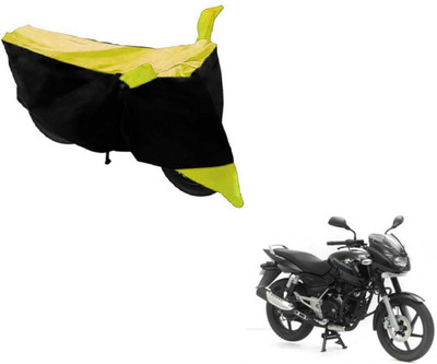 Flipkart SmartBuy Two Wheeler Cover for Bajaj(Pulsar, Black, Yellow)