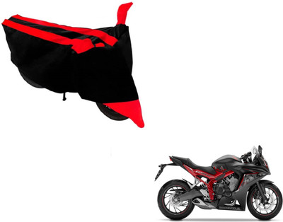 MOCKHE Two Wheeler Cover for Honda(CBR 650F, Black, Red)