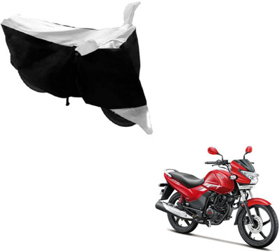 MOCKHE Two Wheeler Cover for Hero(Achiever, Black, White)
