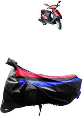 JVG Waterproof Two Wheeler Cover for Mahindra(Flyte, Red, Blue, Black)