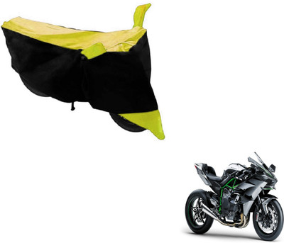 MOCKHE Two Wheeler Cover for Kawasaki(Ninja 1000, Black, Yellow)