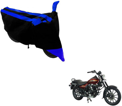 MOCKHE Two Wheeler Cover for Bajaj(Avenger 150 Street, Black, Blue)