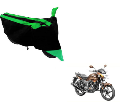 MOCKHE Two Wheeler Cover for Hero(Hunk, Black, Green)