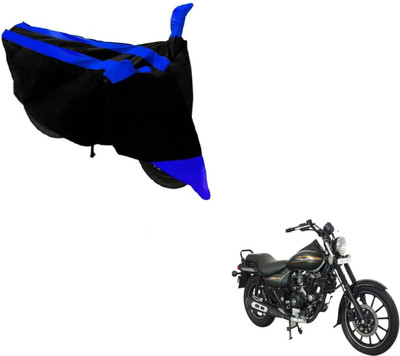 MOCKHE Two Wheeler Cover for Bajaj(Avenger 220 Street, Black, Blue)