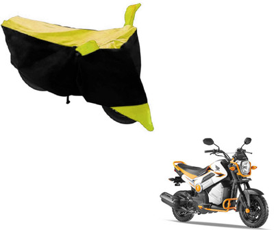 MOCKHE Two Wheeler Cover for Honda(Black, Yellow)