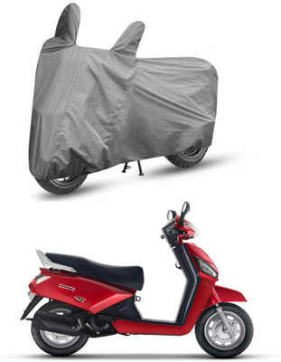 HYBRIDS COLLECTION Two Wheeler Cover for Mahindra(Gusto, Grey)