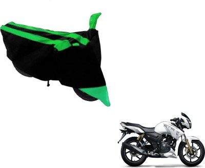 MOCKHE Two Wheeler Cover for TVS(Apache RTR 160, Black, Green)