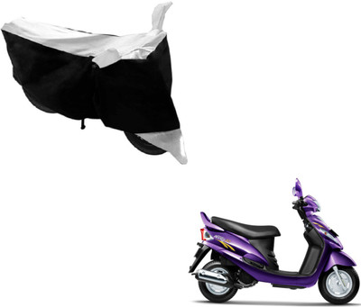 NIKS Two Wheeler Cover for Mahindra(Rodeo RZ, Black, White)