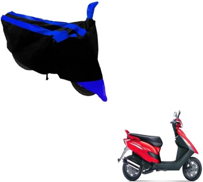 NIKS Two Wheeler Cover for Bajaj(Black, Blue)