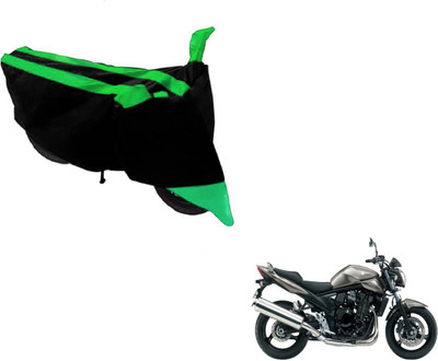 MOCKHE Two Wheeler Cover for Suzuki(Bandit, Black, Green)