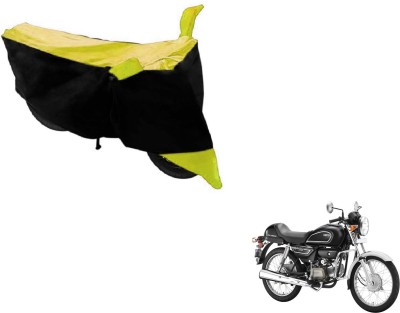 NIKS Two Wheeler Cover for Hero(Splendor Pro Classic, Black, Yellow)