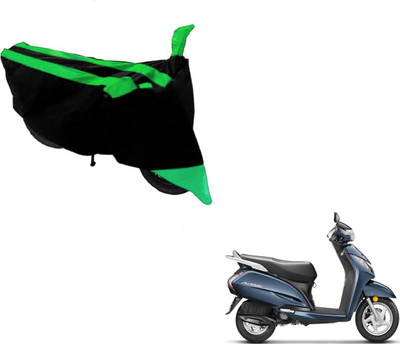 Flipkart SmartBuy Two Wheeler Cover for Honda(Activa 3G, Black, Green)